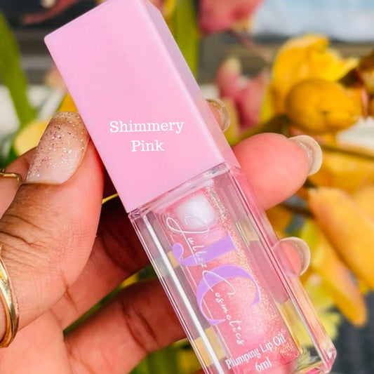 Shimmery Pink Lip Oil